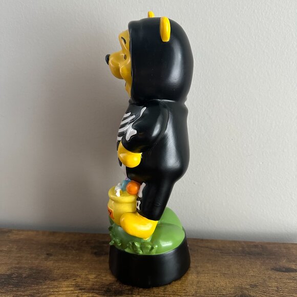 New Disney Winnie the Pooh Bear Skeleton Costume Halloween Trick Treat Figurine - Picture 2 of 4